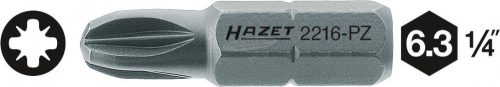 HAZET Pozidriv bit PZ2x25mm Különleges acél C6.3 1/4" 1db 2216-PZ2