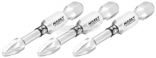 HAZET Pozidriv bitkészlet 3 részes PZ2x50mm C6.3 1/4" 2216NSLG-PZ2/3