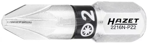 HAZET Pozidriv bitkészlet 3 részes PZ2x25mm C6.3 1/4" 2216N-PZ2/3