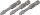 HAZET Phillips Impact bitkészlet 3 részes PH3x50mm Különleges acél C6,3 1/4" 2215SLG-PH3/3