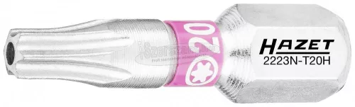 HAZET furatos TORX bitkészlet 3 részes T20Hx25mm Tamper-resistant C6.3 1/4" 2223N-T20H/3