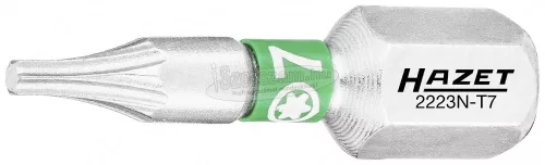 HAZET TORX bitkészlet 3 részes T7x25mm C6.3 1/4" 2223N-T7/3