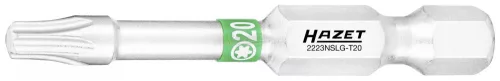 HAZET Torx bitkészlet 3 részes T20x50mm C6.3 1/4" 2223NSLG-T20/3