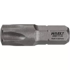  HAZET Torx bit T45x25mm C6.3 1/4" Különleges acél 1db 2597-T45
