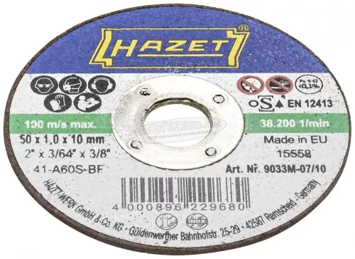 HAZET 9033M-07/10 9033M-07/10 Vágótárcsa készlet 50mm 1db 9033M-07/10