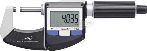HELIOS PREISSER 1866210 Mikrométer Digitális kijelzővel 0-25mm Leolvasás: 0.001mm 1866210
