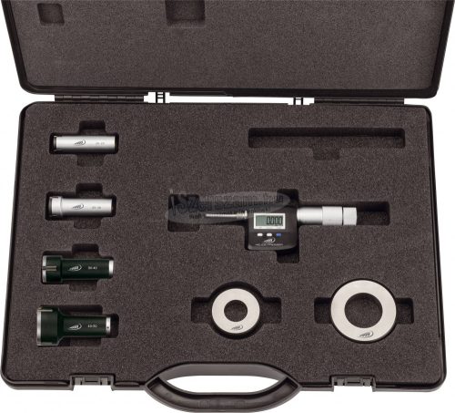 HELIOS PREISSER Digitális 3 pontos belső mikrométer IP52 12-20mm készletben DIN 863-4 1923 576