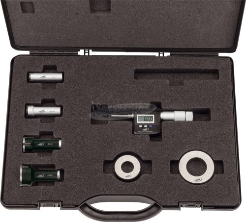 HELIOS PREISSER Digitális 3 pontos belső mikrométer IP52 50-100mm készletben DIN 863-4 1923 580