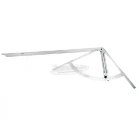   HELIOS PREISSER Alfa szögmérő jelölő lyukakkal 795x430mm 0°-90° 0396 290