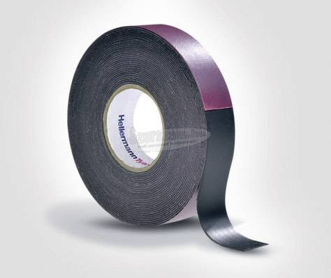 HellermannTyton HTAPE-POWER600-19x6.7-NR-BK (6.7) 711-10200 Ragasztószalag 6.7mx19mm 1db 711-10200