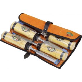   KIRSCHEN Asztalos vésőkészlet, 4 darab, velúr zsákban 1958000