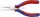 KNIPEX Elektronikai félkerekcsőrű markoló fogó 145mm 35 62 145 SB