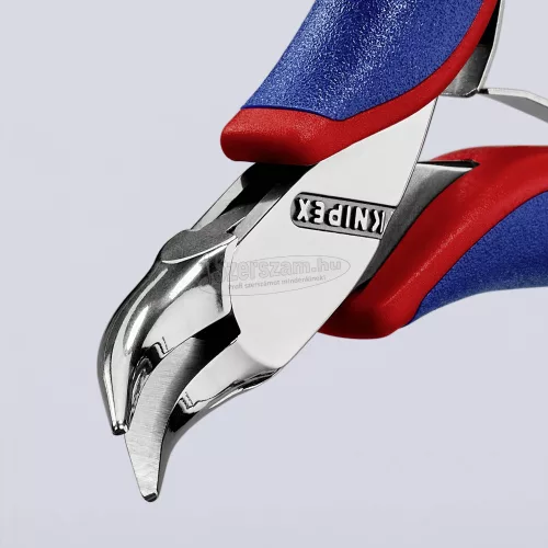 KNIPEX Elektronikai félkerekcsőrű markoló fogó 45° hajlított, 115mm 35 42 115