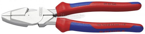 KNIPEX 09 05 240 Villanyszerelő Erő kombinált fogó 240mm DIN ISO 5746 09 05 240