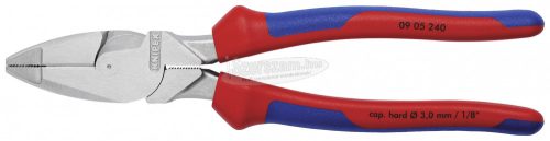 KNIPEX 09 05 240 Villanyszerelő Erő kombinált fogó 240mm DIN ISO 5746 09 05 240