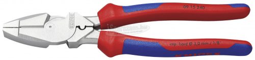 KNIPEX 09 15 240 Villanyszerelő Erő kombinált fogó 240mm DIN ISO 5746 09 15 240