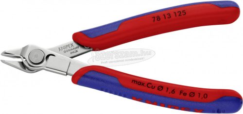 KNIPEX Elektronikai oldalcsípő fogó, Super Knips 125mm 78 13 125 SB