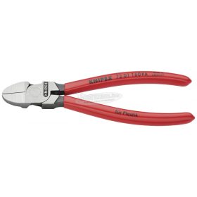   KNIPEX 72 01 160 KA Műanyag oldalcsípő fogó Fazetta nélkül 160mm 72 01 160 KA