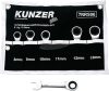 KUNZER 7RRS06 Racsnis gyűrűs csavarkulcs készlet 6 részes 8-13mm 7RRS06