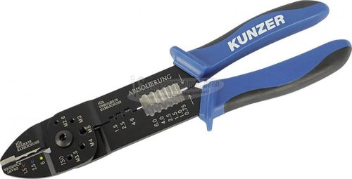 KUNZER 7KSZ01 Krimpelőfogó Szigetelt kábelsaruk, Szigeteletlen kábelsaruk 1.5-6mm² 7KSZ01