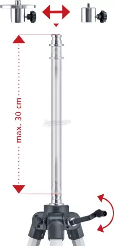 Laserliner VarioStand L 120 Teleszkópos állvány 080.29A
