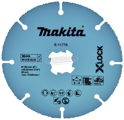 Makita Trennscheibe 125mm Uni.X-Lock E-11776 Vágótárcsa, egyenes 125mm 1db E-11776