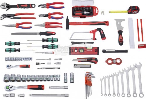 Meister Werkzeuge WU8973750 Szerszámos hordtáska, tartalommal 131 részes 460x320x140mm WU8973750