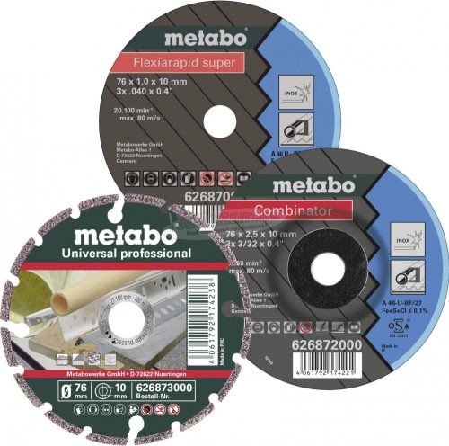 METABO 626879000 Vágótárcsa, egyenes 3 részes 76mm 3db 626879000
