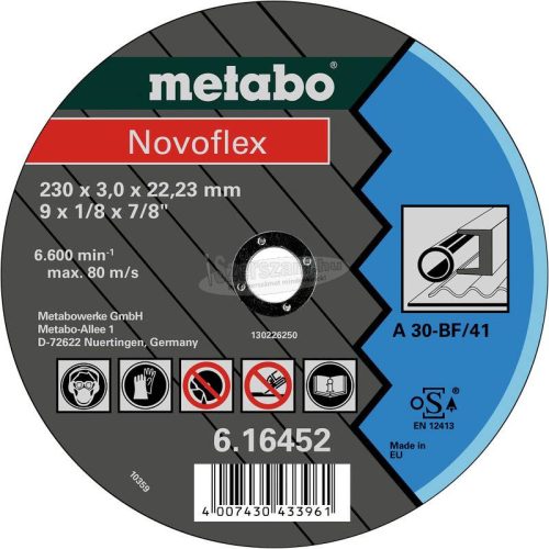 METABO 616456000 Vágótárcsa, hajlított 22.23mm 25db 616456000