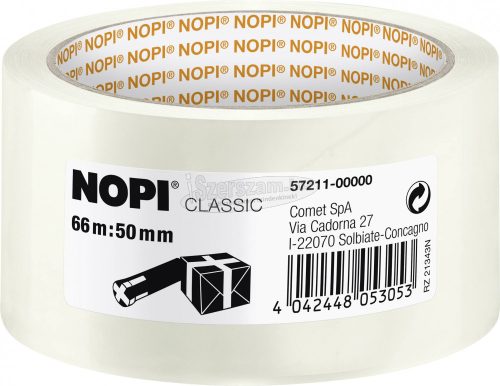 Nopi 57211 Csomagolószalag Átlátszó 66mx50mm 1db 57211-00000