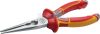 NWS 140-49-VDE 1000V-205 szigetelt VDE 1000V Lapos kerek csőrű fogó 205mm 140-49-VDE 1000V-205