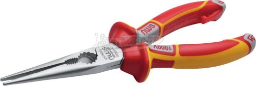 NWS 140-49-VDE 1000V-205 szigetelt VDE 1000V Lapos kerek csőrű fogó 205mm 140-49-VDE 1000V-205