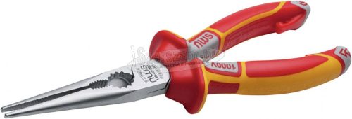 NWS 140-49-VDE 1000V-170 szigetelt VDE 1000V Lapos kerek csőrű fogó 170mm 140-49-VDE 1000V-170