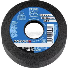   PFERD hengeres fazékkorong 50 ETT 80-8 A 80 SG STEELOX 63418702