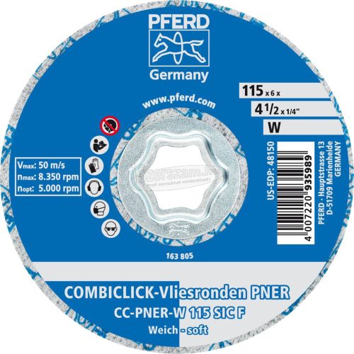 PFERD COMBICLICK vlieskorong CC-PNER W 115 SiC F 42002046