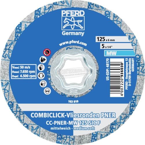 PFERD COMBICLICK vlieskorong CC-PNER MW 125 SiC F 42002096