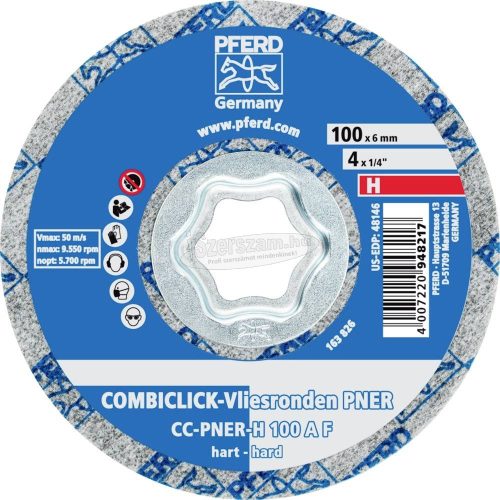 PFERD COMBICLICK vlieskorong CC-PNER H/MH/MW/W A/SiC F több méretben