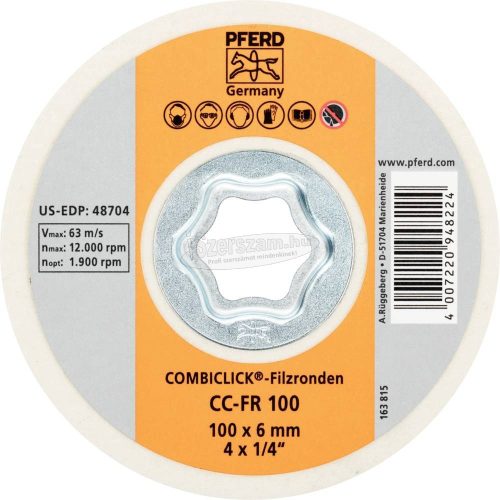 PFERD COMBICLICK filckorong CC-FR több méretben
