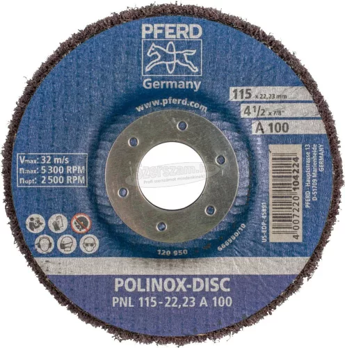 PFERD POLINOX csiszolókorong PNL A több változatban