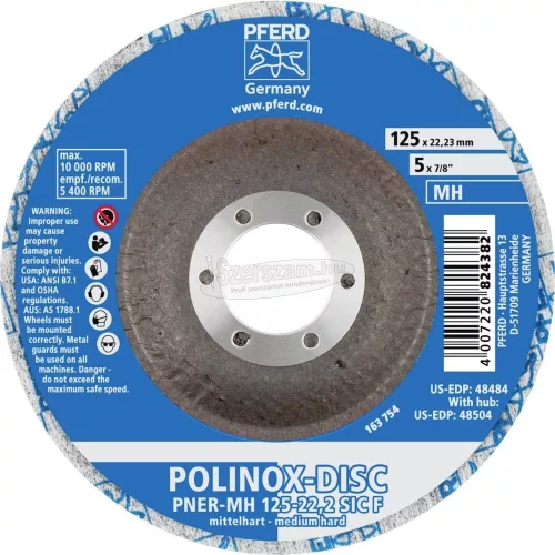 PFERD POLINOX kompakt vlies csiszolókorong DISC PNER-MH SiC több méretben