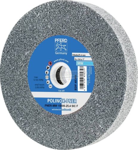 PFERD POLINOX kompakt vlies csiszolókerék PNER-MW 15025-25,4 SiC F 44691467