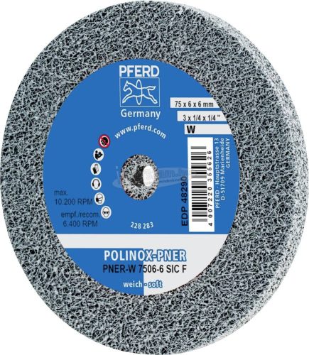 PFERD POLINOX kompakt vlies csiszolókerék PNER-W 7506-6 SiC F 44691627