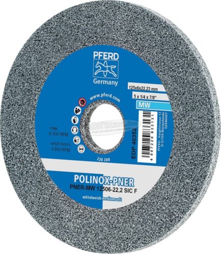 PFERD POLINOX kompakt vlies csiszolókerék PNER-MW 12506-22,2 SiC F 44691452