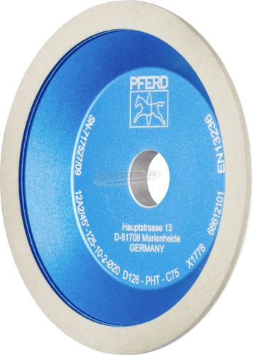 PFERD gyémántszemcsés csiszolószerszám 12A2/45° 125-10-2-20 D 126 PHT C75 68612101