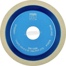   PFERD gyémántszemcsés csiszolószerszám 11A2/60° 100-8-2-20 D 64 PHT C75 68613086