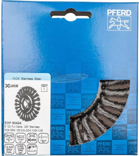 PFERD fonott körkefe POS RBG 12512/X-LOCK INOX 0,50 43303038
