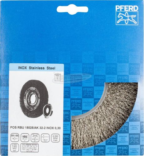 PFERD fonatlan körkefe POS RBU 18025/AK32-2 INOX 0,30 43701240