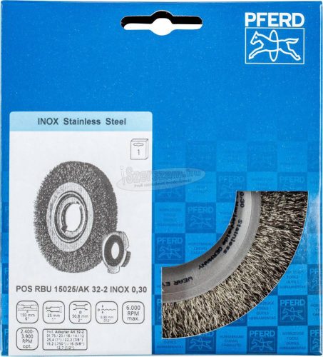 PFERD fonatlan körkefe POS RBU 15025/AK32-2 INOX 0,30 43701210
