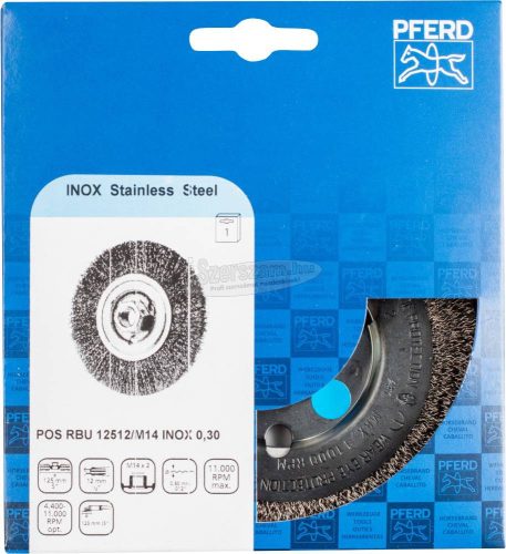 PFERD fonatlan körkefe POS RBU 12512/M14 INOX 0,30 43502302