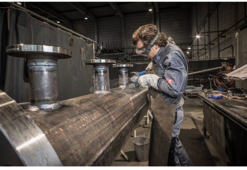 PFERD kúpos kialakítású kefe menettel, fonott POS KBG 11515/M14 CT INOX 0,35 43315013